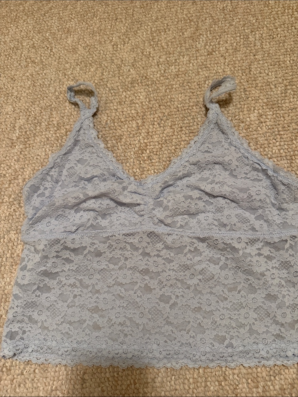aerie Pale Blue Lace Bralette